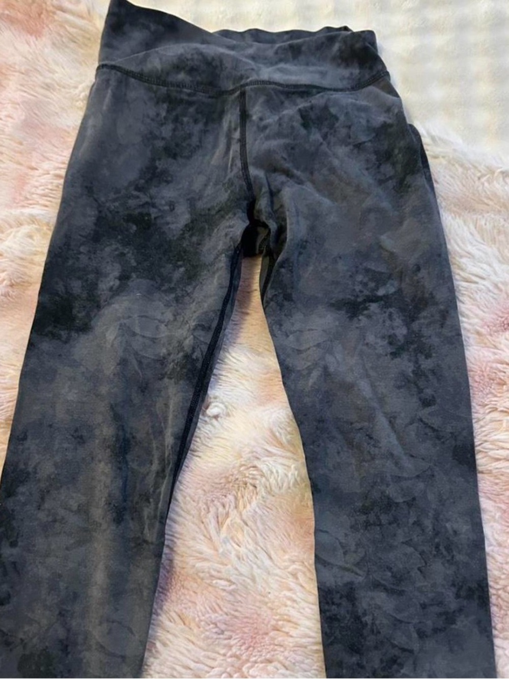 Old Navy Black Marble-Print Kids Leggings